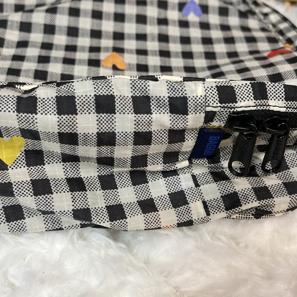 BAGGU BLACK white 10x13 Travel Bag Pouch new X 2 - Picture 2 of 5